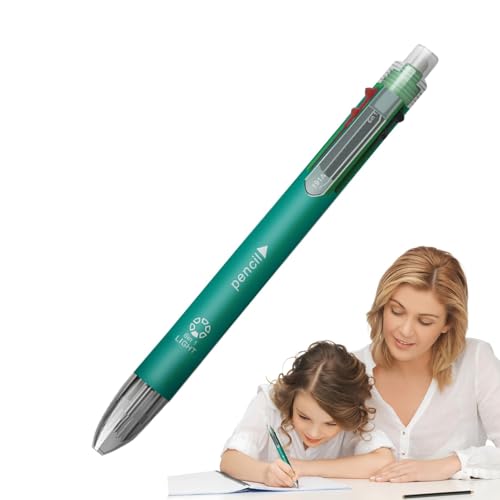 Naqqios Mehrfarbige Kugelschreiber – einziehbare Frühlings-Schulbedarf, multifunktionales Kugelschreiber-Set | 5 austauschbare Schreibfarben mit Bleistift, glatter Fluss Naqqios Mehrfarbige Kugelschreiber – einziehbare Frühlings-Schulbedarf, multifunktionales Kugelschreiber-Set | 5 austauschbare Schreibfarben mit Bleistift, glatter Fluss von Naqqios