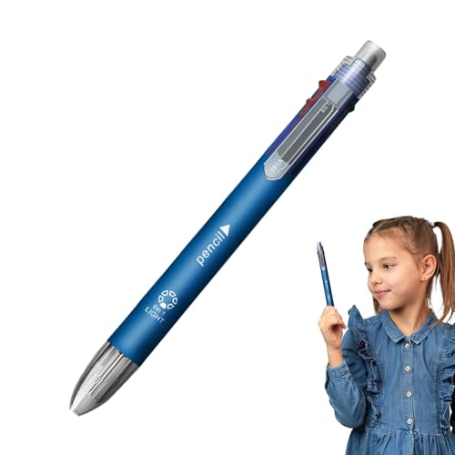 Naqqios Mehrfarbige Kugelschreiber – einziehbare Frühlings-Schulbedarf, multifunktionales Kugelschreiber-Set | 5 austauschbare Schreibfarben mit Bleistift, glatter Fluss Naqqios Mehrfarbige Kugelschreiber – einziehbare Frühlings-Schulbedarf, multifunktionales Kugelschreiber-Set | 5 austauschbare Schreibfarben mit Bleistift, glatter Fluss von Naqqios