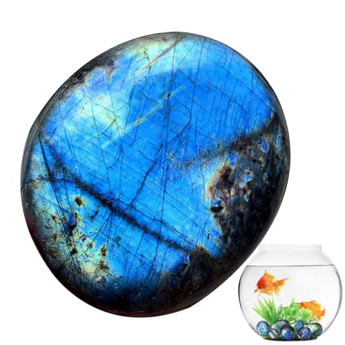 Natural Crystal Stones - Edelsteinqualität Mondstein | Palmblau Kristall Dekoratives Mondstein, Poliertes Mondstein -, Polierter Taschenmondstein, Weißer Mondsteinkristall Für Urlaubsgeschenk Natural Crystal Stones - Edelsteinqualität Mondstein | Palmblau Kristall Dekoratives Mondstein, Poliertes Mondstein -, Polierter Taschenmondstein, Weißer Mondsteinkristall Für Urlaubsgeschenk von Naqqios