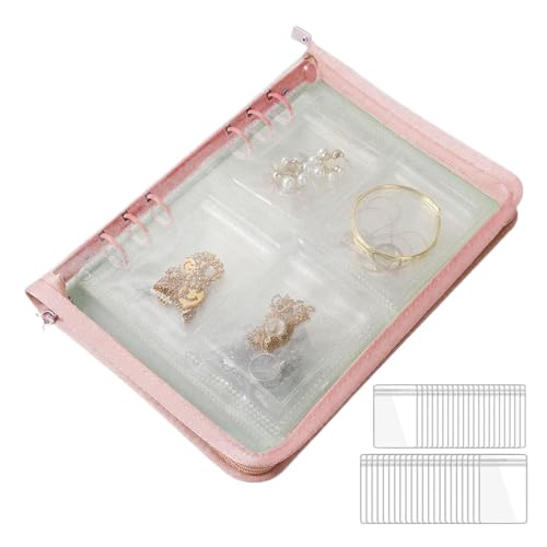 Ohrringaufbewahrungsetui, Reise-Schmucketui, transparentes wasserdichtes Schmucketui, tragbare Schmuckschatulle, kratzfeste Ohrringhülle für Armbänder und Ohrringaufbewahrungsetui, Reise-Schmucketui, transparentes wasserdichtes Schmucketui, tragbare Schmuckschatulle, kratzfeste Ohrringhülle für Armbänder und von Naqqios