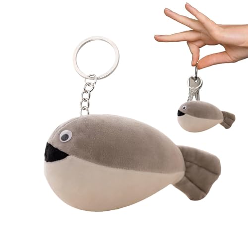 Sacabambaspis Plüsch-Schlüsselanhänger aus weichem Plüsch, quietschend, aus weichem Plüsch, tragbar, für Rucksack, Handtaschen, Schlüssel von Naqqios