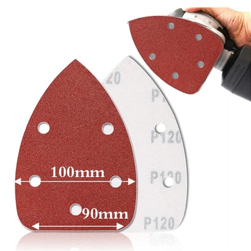 Sander Pads – 20 x selbstklebende Schleifpads | Schleifpapier für Dreiecksschleifer, Schleifpapier mit Haken und Schlaufe, Aluminiumoxid-Schleifscheiben, D-Schleifscheibe Sander Pads – 20 x selbstklebende Schleifpads | Schleifpapier für Dreiecksschleifer, Schleifpapier mit Haken und Schlaufe, Aluminiumoxid-Schleifscheiben, D-Schleifscheibe von Naqqios