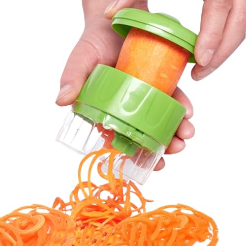 Vegetarischer Nudel-Spiraler, Gemüsespiralisierer – verstellbare Zucchini-Nudelschneider, multifunktionales Küchen-Gadgets für Pasta-Spaghetti Vegetarischer Nudel-Spiraler, Gemüsespiralisierer – verstellbare Zucchini-Nudelschneider, multifunktionales Küchen-Gadgets für Pasta-Spaghetti von Naqqios