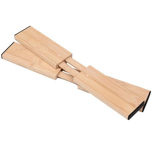 Verstellbare Schubladenteiler, Schubladen-Organizer für Kommode | 2 Stück Trennwände aus Holz ausziehbar | verstellbare Trennwände, vielseitige Organisation Verstellbare Schubladenteiler, Schubladen-Organizer für Kommode | 2 Stück Trennwände aus Holz ausziehbar | verstellbare Trennwände, vielseitige Organisation von Naqqios