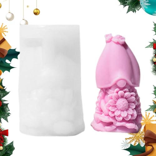 Weihnachtszwergform, Gnom-Kerzenform, Silikonformen für Seife | Epoxidharz-Gussformen, Kerzenherstellungsform, Weihnachtszwerg-Silikonform, antihaftbeschichtet für die Weihnachtszwergform, Gnom-Kerzenform, Silikonformen für Seife | Epoxidharz-Gussformen, Kerzenherstellungsform, Weihnachtszwerg-Silikonform, antihaftbeschichtet für die von Naqqios