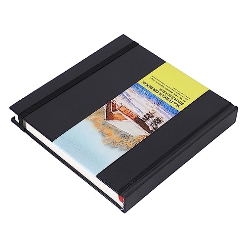 Aquarellblock, Doppelseitig Saugfähiges Hardcover, Säurefreies Papier, Aquarellbuch, Kunstwerke, Nass- und Trockenlagerung für Gemischte Medien von Naroote