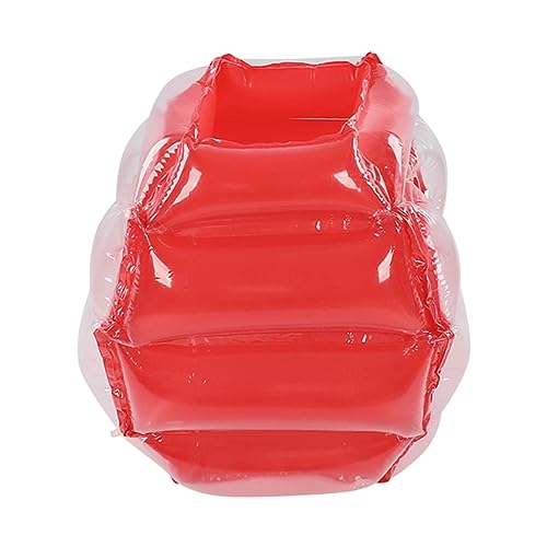 Aufblasbarer Bump-Ball, Sicherer Blasen-Hüpfball für den Hinterhof (Rot) von Naroote
