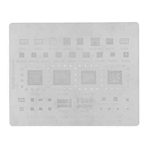 BGA-Reballing-Schablone, BGA-Reballing-Netzschablonen, Templa-Telefon-CPU, BGA-Reballing-Schablone, Reball-Rework-Schablonenbildschirm für Samsung A60-A90-Serie von Naroote