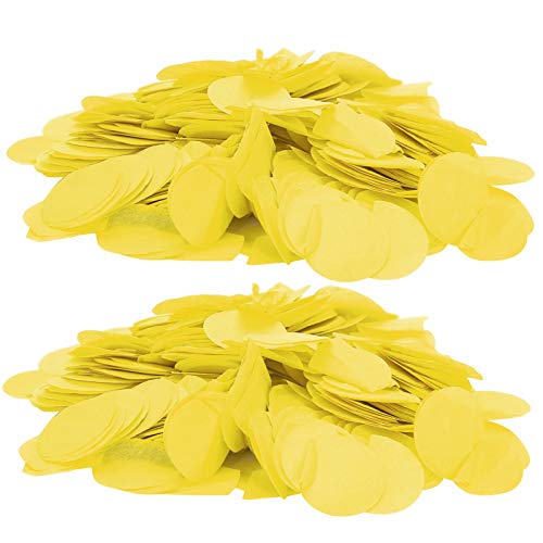 Hochzeitskonfetti, Konfetti Perfektes Geschenk Exquisite Verarbeitung Viele Verwendungszwecke für Geschenke für Sammler(yellow) von Naroote
