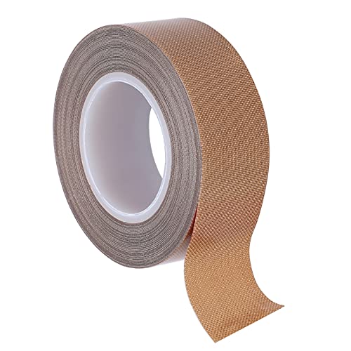 Klebeband, Rolle Thermowerkzeug, Hochtemperatur-Isolierband, Rolle PTFE-Band für hohe Rollenbeschichtungen (Dicke 0,25 x Breite 25 mm x Länge 10 m) von Naroote