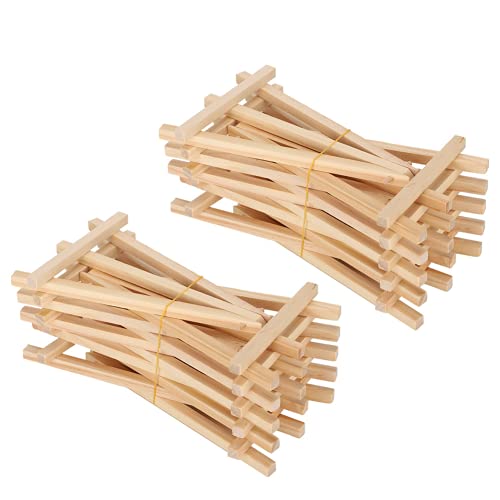 Mini-Staffelei, 20 Stück Mini-Staffelei, 11 x 19 cm kompakter Schreibtisch zum Ausstellen von kleinen Gemälden, Büropräsentationen, Ausstellungsfach, Schild von Naroote