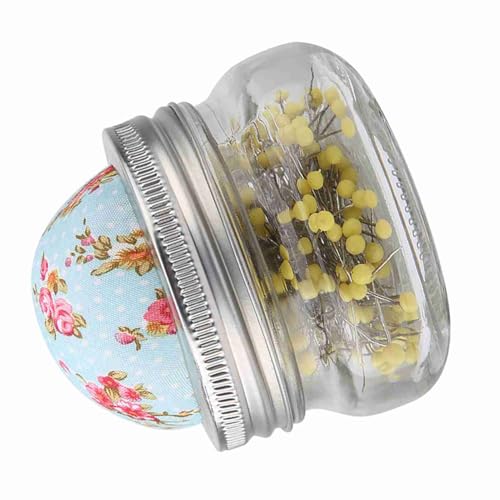Nadelkissen Zum Nähen, Nähnadelkissen mit 200 Stück Nadeln, Nähnadelkissen, Glasflasche, Runde Perle, Großer Kopf, Nadelhalter, Nähset für Hochzeiten, Braut-Corsage Nadelkissen Zum Nähen, Nähnadelkissen mit 200 Stück Nadeln, Nähnadelkissen, Glasflasche, Runde Perle, Großer Kopf, Nadelhalter, Nähset für Hochzeiten, Braut-Corsage von Naroote