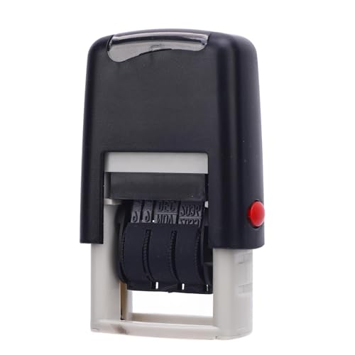 Naroote Datumsstempel, Datum des Stempels Datum Stempel mit Englisch Klarimabdruck Schnelltrocknen Ein Verstellbares Selbstinfking -Briefmarkenstempel für den Versand von Ablauf und (BLACK) von Naroote