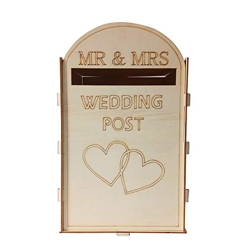 Naroote Hochzeitskartenbox, Kleine Mailbox -Mailbox Holz Vintage Hochzeitsvorräte Naroote Hochzeitskartenbox, Kleine Mailbox -Mailbox Holz Vintage Hochzeitsvorräte von Naroote