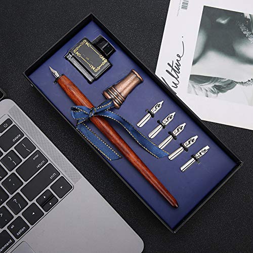 Naroote Kalligraphie Set, Kalligraphie Stifte Stifte Zum Schreiben von Dip Stift Malerei Urlaub Vintage Feather Pen Klassiker Serie Pen Naroote Kalligraphie Set, Kalligraphie Stifte Stifte Zum Schreiben von Dip Stift Malerei Urlaub Vintage Feather Pen Klassiker Serie Pen von Naroote
