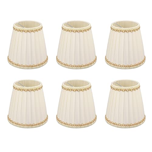 Naroote Kleiner Lampenschirm, Kronleuchterschirme 6PCS für Halle von Naroote