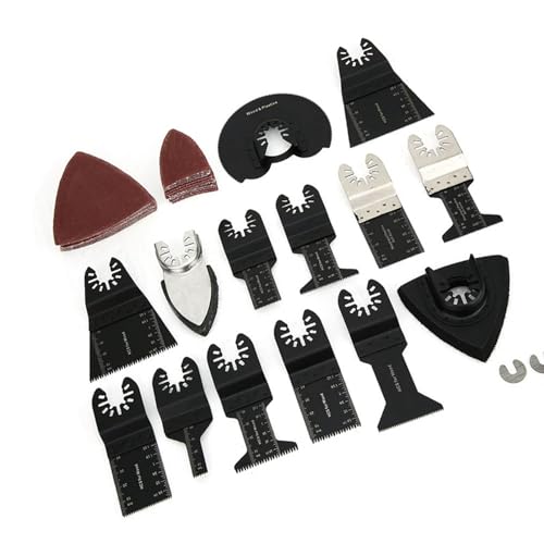Naroote Oszillierende Werkzeugklinge, Hubkolbensägen Blätter 56pcs Set High Carbon Stahl Sägeblätter Wellenzahnschwarz Schwarz Oszillates Werkzeug Blätter Holz Oszillierende Schnellfreisetzungen Naroote Oszillierende Werkzeugklinge, Hubkolbensägen Blätter 56pcs Set High Carbon Stahl Sägeblätter Wellenzahnschwarz Schwarz Oszillates Werkzeug Blätter Holz Oszillierende Schnellfreisetzungen von Naroote