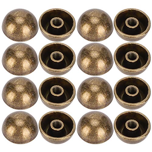 Naroote Pilznieten, 30 Sets Messingnieten 30 Sets Schrauben Pilznieten Bronze -geläutete Kuppelschmerzen Kuppel für Lederdekoration 12mm Naroote Pilznieten, 30 Sets Messingnieten 30 Sets Schrauben Pilznieten Bronze -geläutete Kuppelschmerzen Kuppel für Lederdekoration 12mm von Naroote