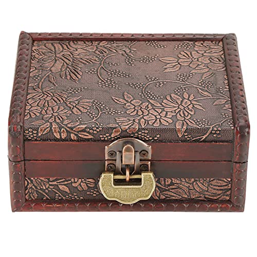 Naroote Schmuckschatulle, Große Schmuckschatulle mit Kleinem Schloss, Retro-Schmuckkästchen Im Europäischen Stil für Frauen Zur Schmuckaufbewahrung Naroote Schmuckschatulle, Große Schmuckschatulle mit Kleinem Schloss, Retro-Schmuckkästchen Im Europäischen Stil für Frauen Zur Schmuckaufbewahrung von Naroote