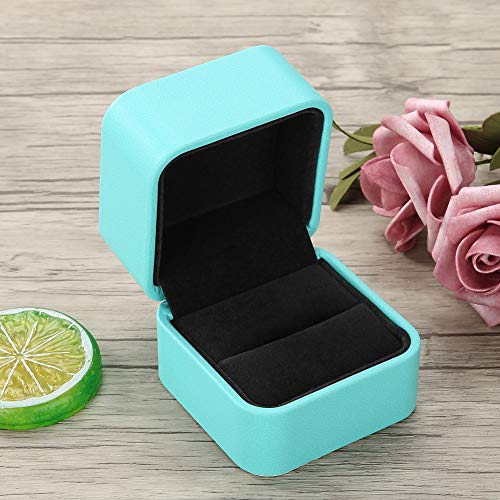 Naroote Schmuckschatulle, Schmuck Display Box PU Leder Schmuck Stagerbox Juwelenzubehör Verpackung Gehäuse Bangle Box (Ringschachtel) von Naroote