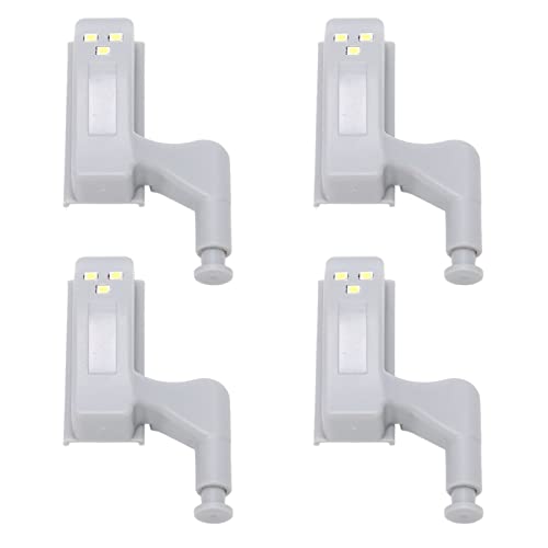 Naroote Schranklampe, Innenschrankbeleuchtung, 10 Sets, Scharnier-LED-Licht, Licht für Scharniere für Kleiderschrank, Schrank (Weißes Licht + Batterie) von Naroote