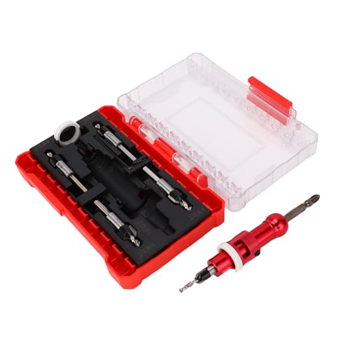 Naroote TAPS Tutored Drill -Bit -Set, Countersink Bohrer bit Einstellbare Tiefe für Sperrholz Naroote TAPS Tutored Drill -Bit -Set, Countersink Bohrer bit Einstellbare Tiefe für Sperrholz von Naroote