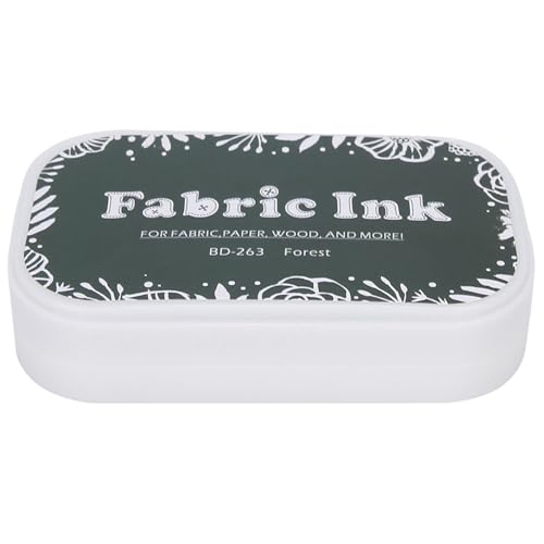 Naroote Tintenpolster für Briefmarken, Stempelkissenschwamm Farbige Tintenkissen Scrapbooking -Tintenkissen für Stempelstempelpapier Tuch (BD-263 Waldgrün) von Naroote