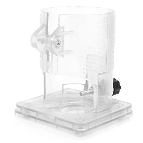 Router-Trimmer-Basis, Oberfräse zubehör Holzbearbeitungs-Trimmer-Router, Transparente Kunststoffbasis, Schutzschild, Zubehörbasis für Elektrowerkzeuge (Standard) von Naroote