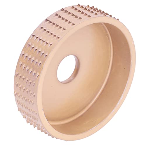Stumpfmühle, Winkelschleifer Holzschnitzscheibe 75 Mm Wolfram Stahlschleife Formungsscheiben Holzbearbeitungswinkel Anhang Holzschnitzscheibe Zum Formen des Schnitzpolierens (Golden) von Naroote