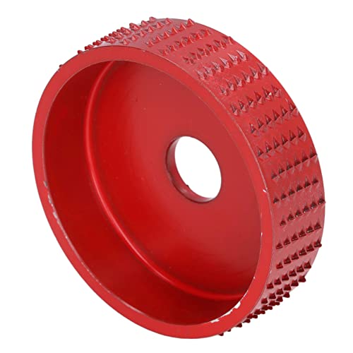 Stumpfmühle, Winkelschleifer Holzschnitzscheibe 75 Mm Wolfram Stahlschleife Formungsscheiben Holzbearbeitungswinkel Anhang Holzschnitzscheibe Zum Formen des Schnitzpolierens (Rot) von Naroote