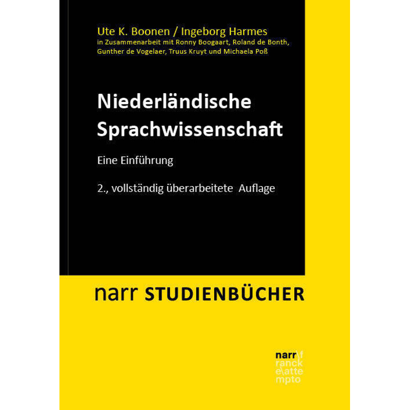 Niederländische Sprachwissenschaft - Ute Boonen, Ingeborg Harmes, Kartoniert (TB) von Narr