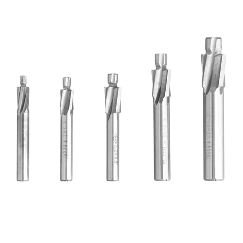 5 Stück Senker Schaftfräser Set CNC Drehfräser Slot Bohrer Werkzeug M3-M8, 4 Flöten HSS-AL für Kupfer Aluminium Stahl Gusseisen Präzisionswerkzeug für Metallbearbeitung 5 Stück Senker Schaftfräser Set CNC Drehfräser Slot Bohrer Werkzeug M3-M8, 4 Flöten HSS-AL für Kupfer Aluminium Stahl Gusseisen Präzisionswerkzeug für Metallbearbeitung von Naseom