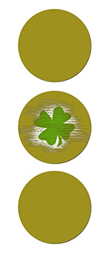 50 Rubbeletiketten, Rubbelsticker rund gold 2,7 cm von Nastami