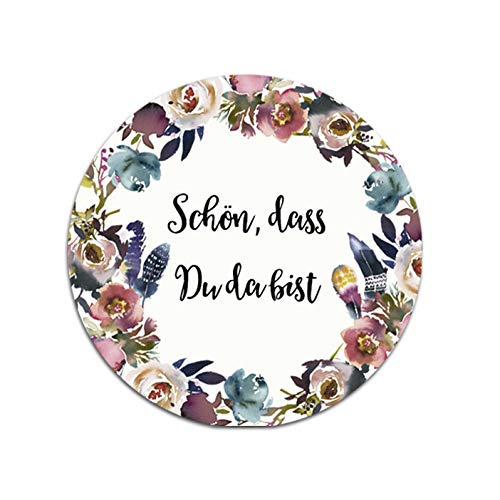 50 Sticker Hochzeit Schön, DASS du da bist!, Aufkleber Hochzeit Gastgeschenk (BOHO Hochzeit) von Nastami