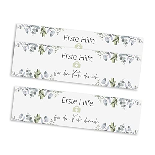 Nastami 20 Banderolen für Wasserflasche Eucalyptus Für den Kater danach Nastami 20 Banderolen für Wasserflasche Eucalyptus Für den Kater danach von Nastami