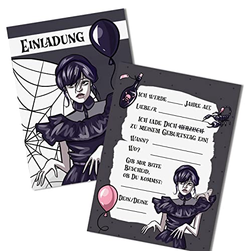 Nastami 5 x Einladungskarten Kindergeburtstag WEDNESDAY Einladungen Kindergeburtstag Nastami 5 x Einladungskarten Kindergeburtstag WEDNESDAY Einladungen Kindergeburtstag von Nastami