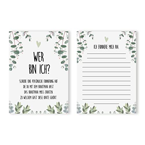 Nastami 50 Karten Hochzeitsspiel Wer Bin ich? Eucalyptus, Hochzeitsspiele Gäste Gastgeschenk Hochzeit Nastami 50 Karten Hochzeitsspiel Wer Bin ich? Eucalyptus, Hochzeitsspiele Gäste Gastgeschenk Hochzeit von Nastami