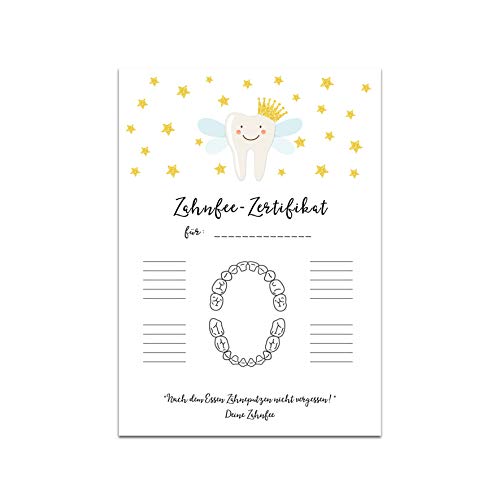 Nastami Zahnfee Zertifikat Poster DIN A4, Zahnfee Geschenk Nastami Zahnfee Zertifikat Poster DIN A4, Zahnfee Geschenk von Nastami