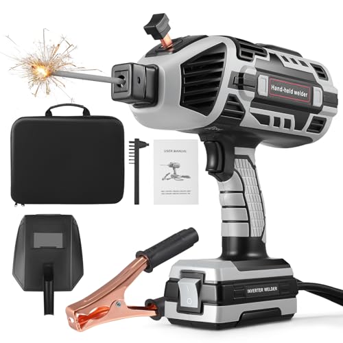 Handschweißgerät 220V, Mini IGBT Inverter Schweißgerät 20-120A einstellbar, Hot Arc Start, Überhitzungsschutz, tragbares Lichtbogenschweißgerät für DIY, Reparaturen, Metallbearbeitung, Auto, Zaunbau von Nastopee