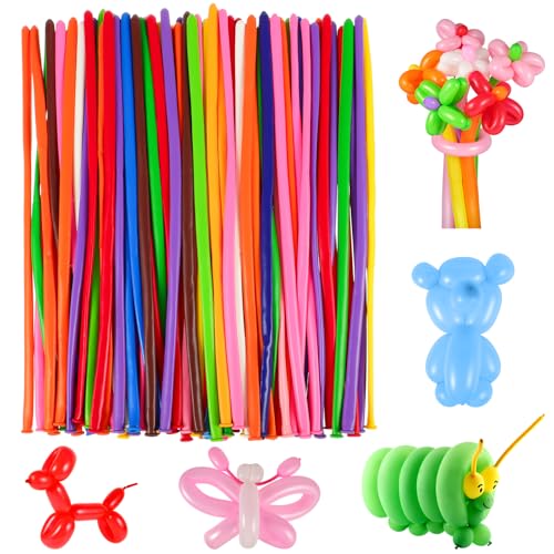 100 Stück Modellierballons, 30cm Luftballons für Tiere Lange Bunte Ballons für Party Geburtstag Weihnachten Hochzeiten 100 Stück Modellierballons, 30cm Luftballons für Tiere Lange Bunte Ballons für Party Geburtstag Weihnachten Hochzeiten von NatNarr