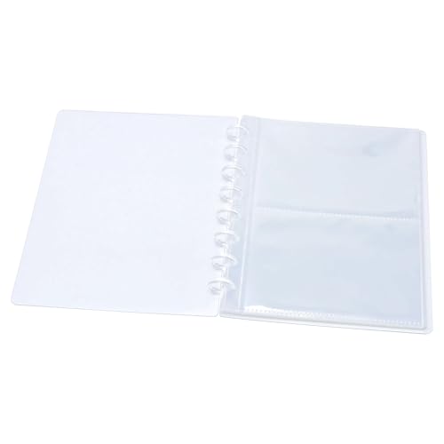 NatSumeBasics A5-Album mit Spiralbindung, 20 transparente Umschläge, 10,2 x 15,2 cm, transparenter Rahmen und verstärkte Ecken (10,2 x 15,2 cm, 2 Taschen) von NatSumeBasics