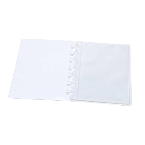 NatSumeBasics A5 gebundenes Buchalbum, transparente Umschläge, 20 Stück, 0,2 mm PP, A5-Größe, transparenter Rahmen und verstärkte Ecken (12,7 x 17,8 cm) von NatSumeBasics