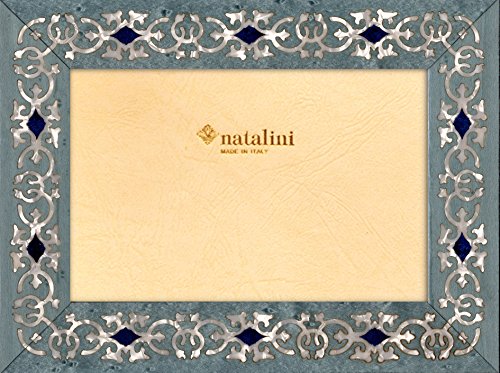 NATALINI, Marrakech Azzurro 13X 18 cm, Bilderrahmen mit Unterstützung für Tisch, Holz, Hell-blau, äußere Ausmaß 18 X 23 X 1,5 cm NATALINI, Marrakech Azzurro 13X 18 cm, Bilderrahmen mit Unterstützung für Tisch, Holz, Hell-blau, äußere Ausmaß 18 X 23 X 1,5 cm von Natalini