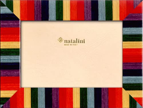 Natalini, GAIA 30 10 x 15 cm, Bilderrahmen, Holz, Regenbogen, Außenmaße x 20 x 1, 5, GAIA 30 10X15, mehrfarbig von Natalini