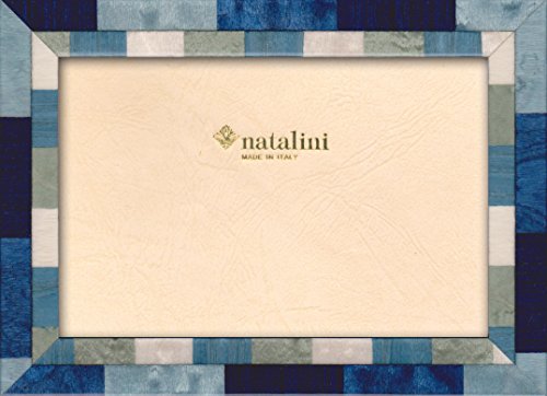 Natalini, NICE BLUAB 10X 15 cm, Bilderrahmen mit Unterstützung für Tisch, Holz, Blau, äußere Ausmaß 13 X 18 X 1,5 cm von Natalini
