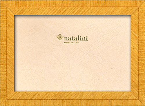 NATALINI BIANTE Giallo 13X18 Bilderrahmen mit Unterstützung für Tisch, Tulipwood, Gelb, 13 X 18 X 1,5 von Natalini