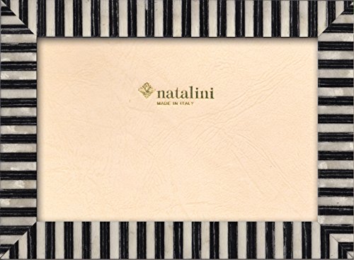 Natalini KT 20 B N 10 x 15 Bilderrahmen, Holz/Glas schwarz/weiß 18 x 13 x 1,5 cm von Natalini