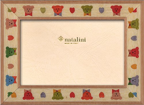 NATALINI ORSETTI 10X15 Bilderrahmen mit Unterstützung für Tisch, Tulipwood, natürliches Holz, 10 X 15 X 1,5 von Natalini