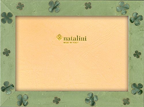 Natalini Quadrifoglio 13 x 18 Bilderrahmen, Holz/Glas Grün 21 x 16 x 1,5 cm von Natalini