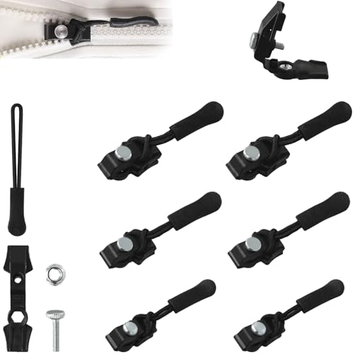 NathrBTV 6 Stück Fix Reißverschlusszieher 3 Größen sofortiger Reißverschluss-Fixierer Ersatz abnehmbare Nylon Spiralreißverschlüsse Reißverschluss Zipper Reparatur für Jacke Rucksack Gepäck Schlafsack NathrBTV 6 Stück Fix Reißverschlusszieher 3 Größen sofortiger Reißverschluss-Fixierer Ersatz abnehmbare Nylon Spiralreißverschlüsse Reißverschluss Zipper Reparatur für Jacke Rucksack Gepäck Schlafsack von NathrBTV